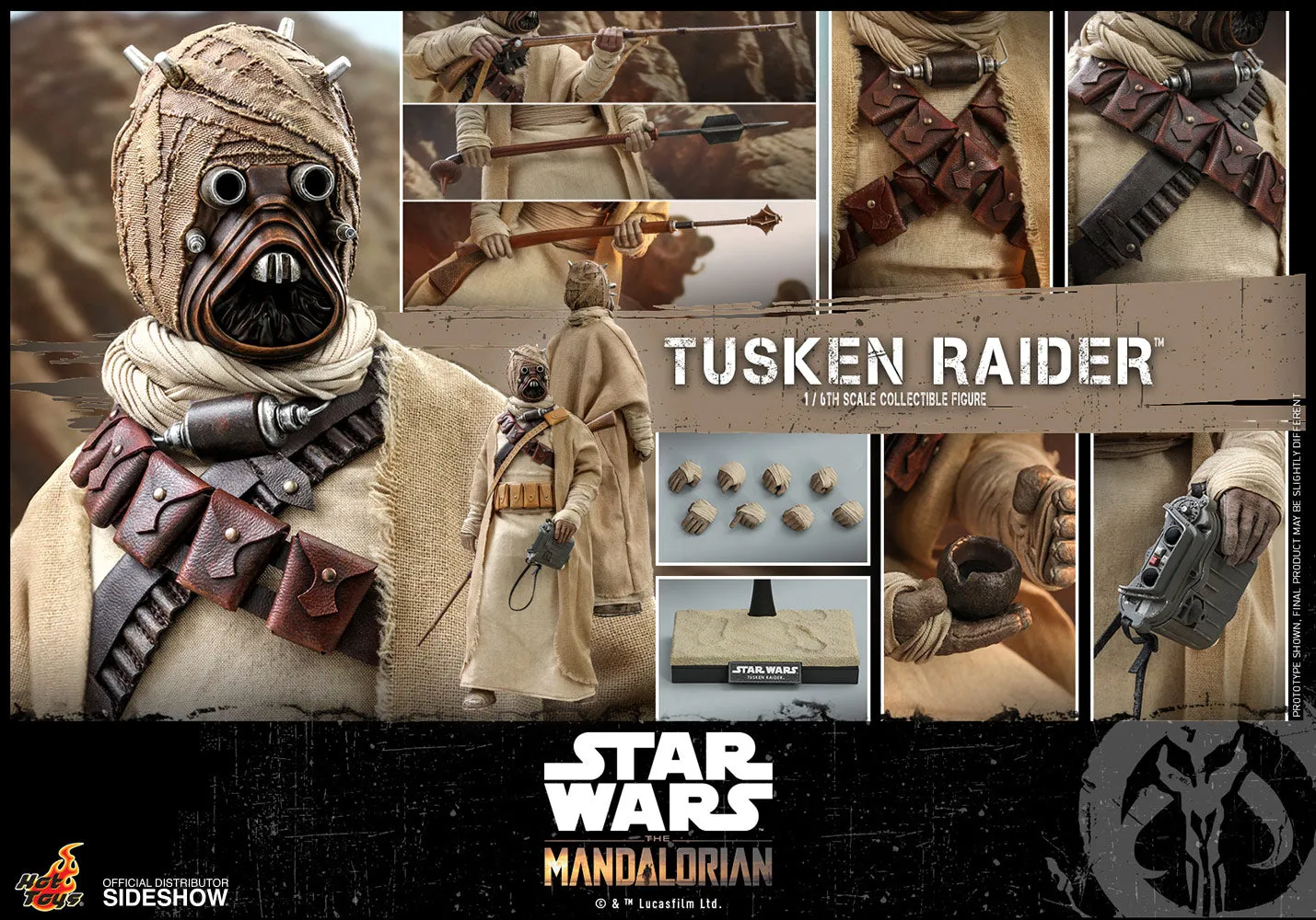 Game Character Ball Joint Hot Toys 1/6 Star Wars The Mandalorian Tusken Raider Sixth Scale Figure TMS028