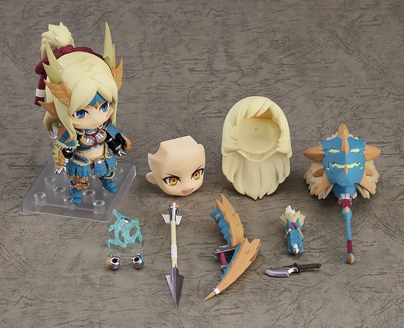 Nendoroid #1407-DX Hunter (Female Zinogre Alpha Armor Ver.) Monster Hunter World: Iceborne Viking Statue PVC Sculpture
