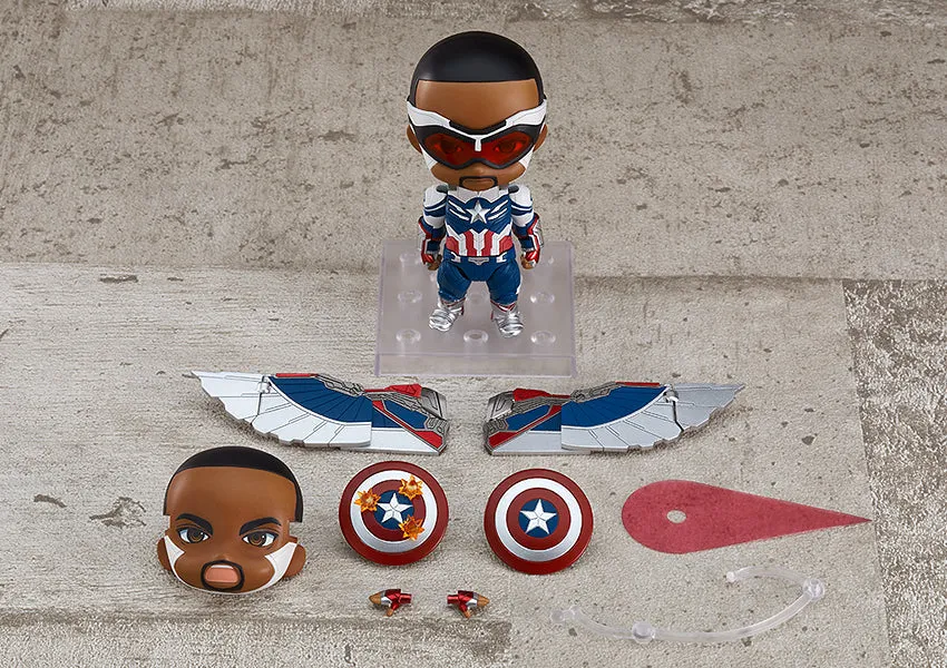 Nendoroid #1618-DX Captain America (Sam Wilson) The Falcon and the Winter Soldier Independent Artist Fantasy Object
