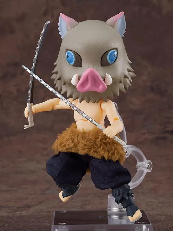 Nendoroid Doll Inosuke Hashibira Demon Slayer: Kimetsu no Yaiba Vinyl Decor Themed Background