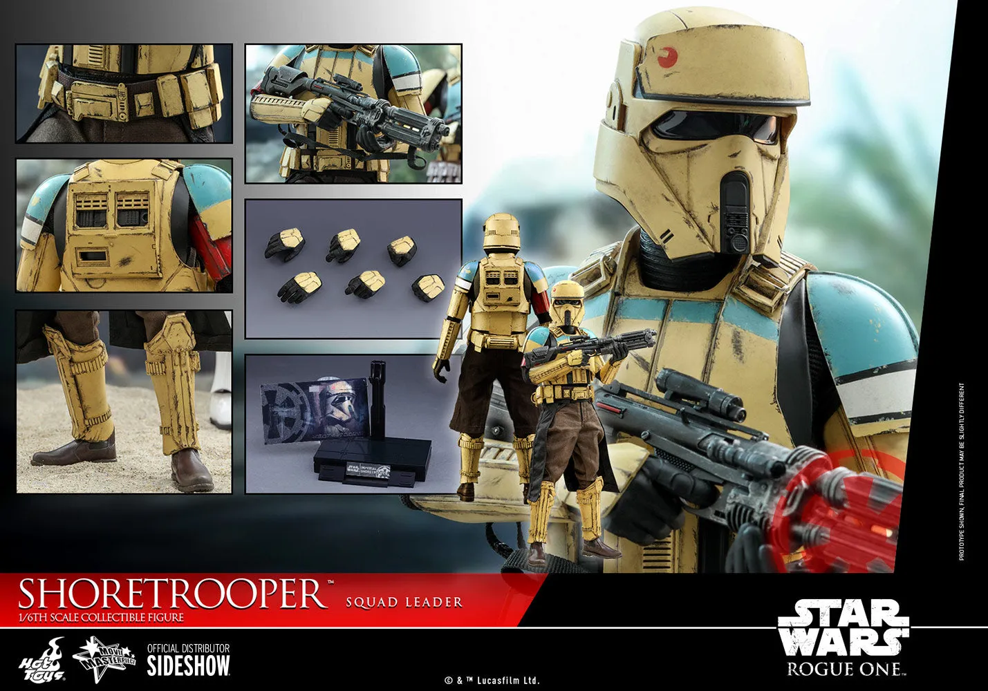 Educational Toy Hot Toys 1/6 Star Wars: Rogue One: A Star Wars Story Shoretrooper Squad Leader Sixth Scale MMS592