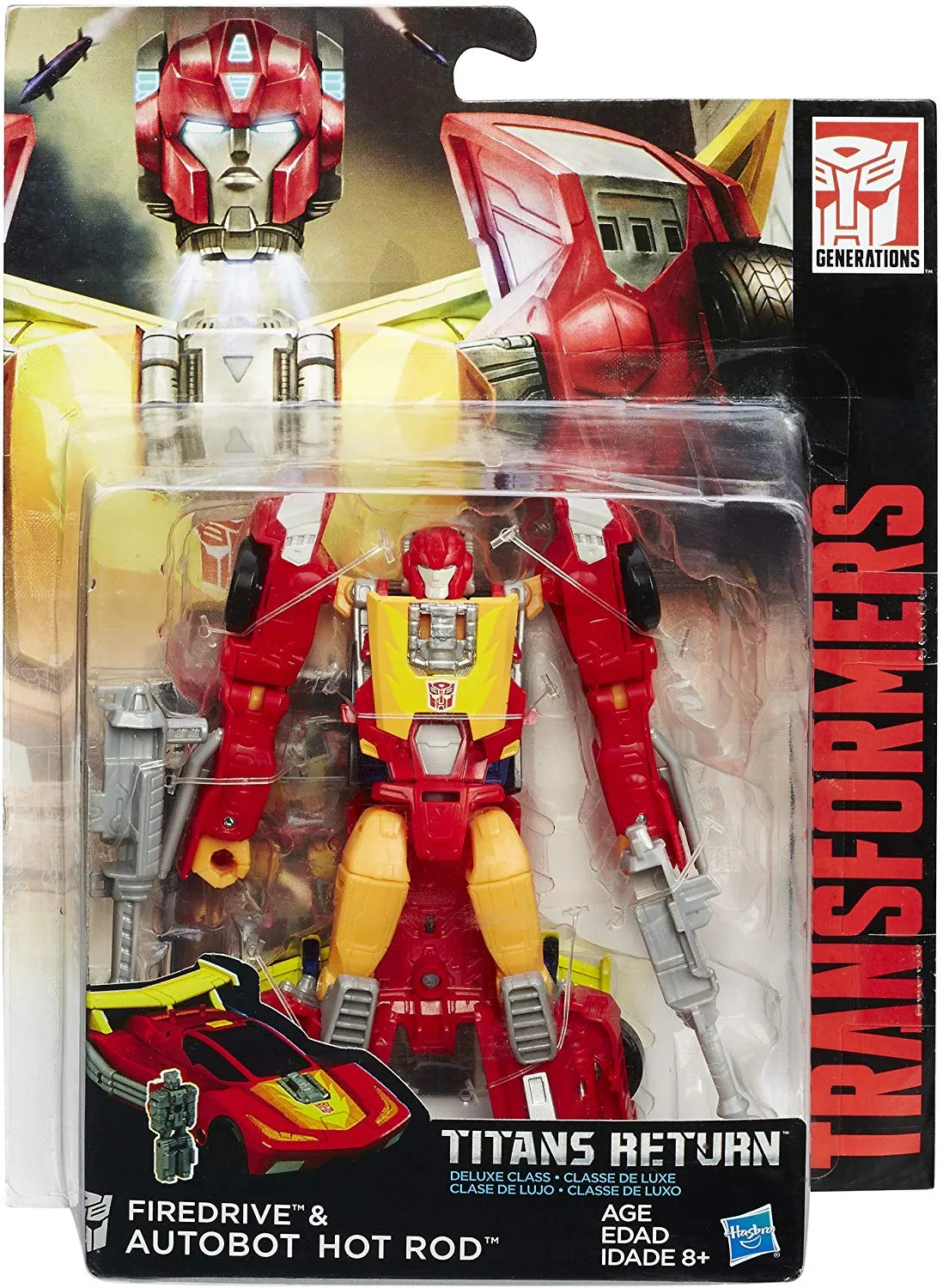 Transformers Generations Titans Return Deluxe Class Hot Rod & Firedrive Action Figure PVC Figure