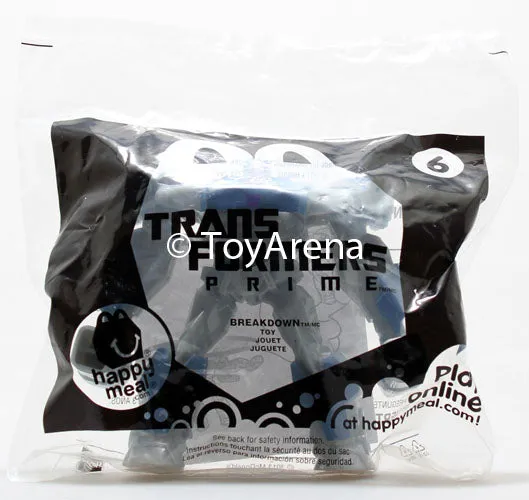 McDonalds Transformers Prime Breakdown #6 Happy Kids Meal Toys Sealed Battery operated Online Store