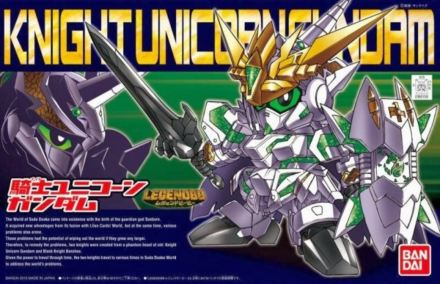 Gundam SD BB #385 Legend Knight Unicorn Gundam Model Kit Adventure Game