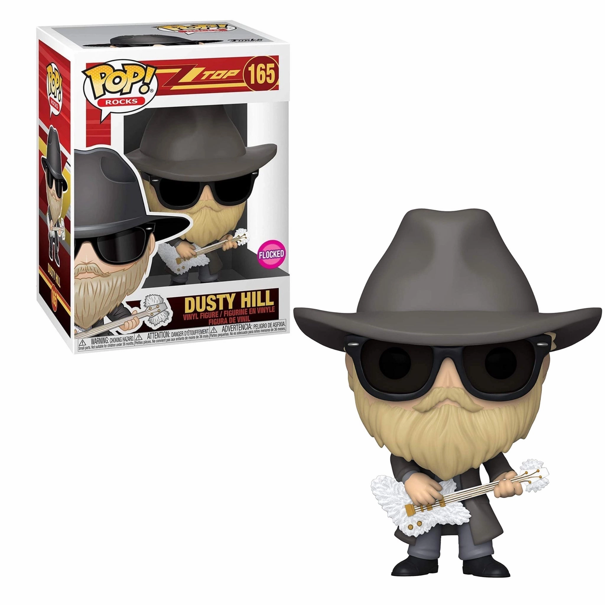 Expectation Exceed Exploration Excitement POP! Rocks: ZZ Top #165 Dusty Hill Vinyl Figure