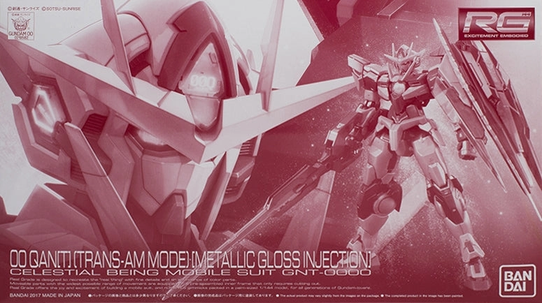 Posable Doll Diverse Representation Gundam 1/144 Gundam 00 GNT-0000 OO Qan[T] (00 Quanta) Trans-Am Mode  Model Kit Exclusive