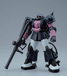 Corporate Gift Pokemon Creature Gundam 1/144 HGUC #151 MSV MS-06R-1A Zaku II (Black Tri-Stars Custom) Model Kit