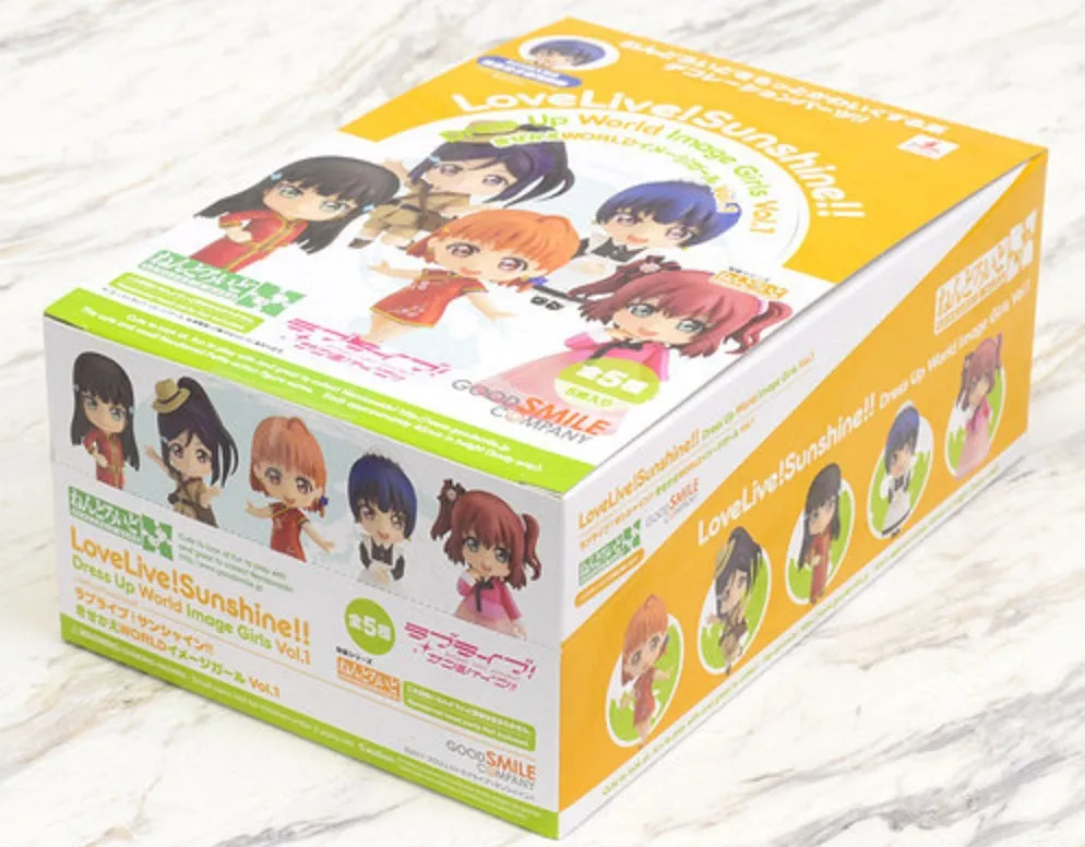 Vinyl Goods Character Piece Good Smile Company Nendoroid More: Love Live! Sunshine! Dress Up World Image Girls Vol.1 Trading Figure Set of 5
