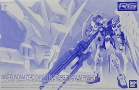 Desktop Statue Biology Model Gundam 1/144 RG Wing Gundam Zero EW and Drei Zwerg Titanium Finish Model Kit Exclusive