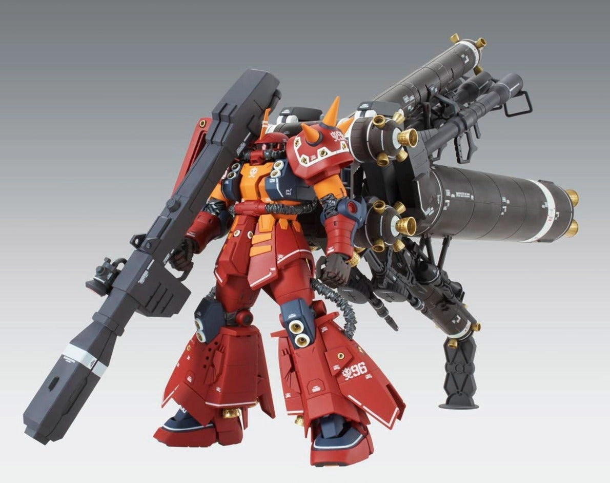 Special Color Limited Model Gundam 1/100 MG Gundam Thunderbolt MS-06R High Mobility Type Zaku "Psycho Zaku" Ver. KA. Model Kit