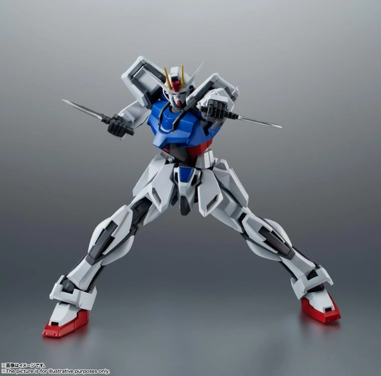 Robot Spirits #R-300 GAT-X105 Strike Gundam Ver. A.N.I.M.E. Action Figure Display Statue investment piece