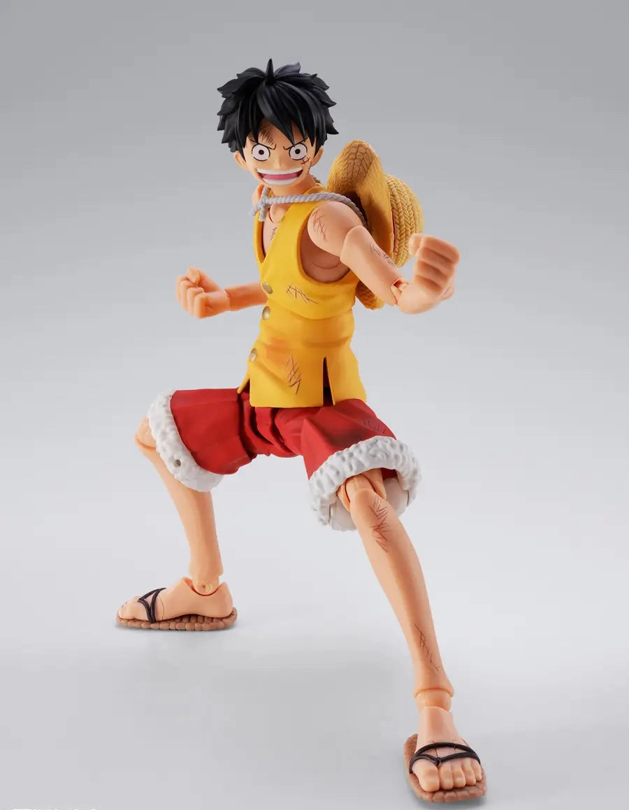 S.H. Figuarts One Piece Monkey D. Luffy (Summit War of Marineford) Action Figure Imaginative Play