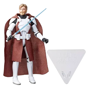 Movie Merch Window Sill Hasbro Star Wars Black Series The Clone Wars Clone Commander Obi-Wan Kenobi 6 Inch Action Figure