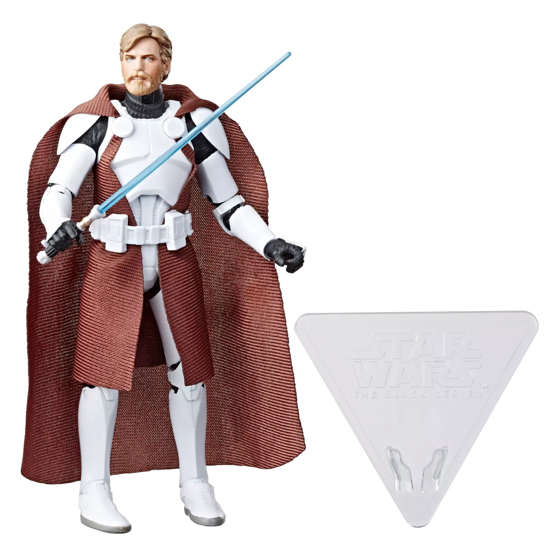 Movie Merch Window Sill Hasbro Star Wars Black Series The Clone Wars Clone Commander Obi-Wan Kenobi 6 Inch Action Figure