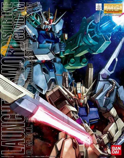 Native Art Cartoonish Design Gundam 1/100 MG Seed Launcher & Sword Strike Gundam O.M.N.I. Enforcer GAT-X105 Model Kit
