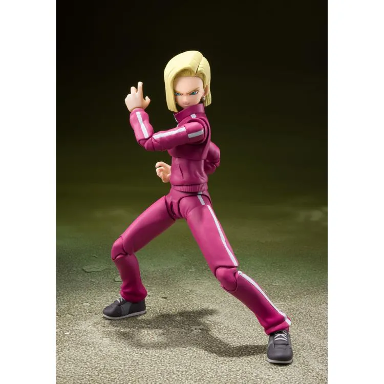 S.H. Figuarts Dragon Ball Super Android 18 (Universe Survival Saga) Exclusive Action Figure Viking Statue Conservation Grade