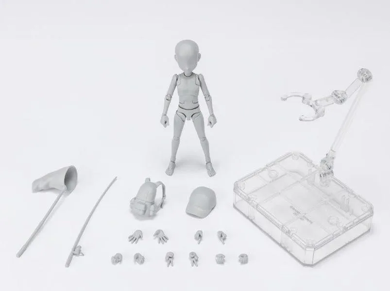 Grand Prize S.H. Figuarts Man Boy Male Body Kun (Ken Sugimori Edition ) DX Gray Action Figure