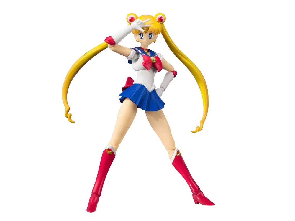 S.H. Figuarts Sailor Moon Animation Color Edition Sailor Moon Action Figure Abstract Form Sports Memorabilia