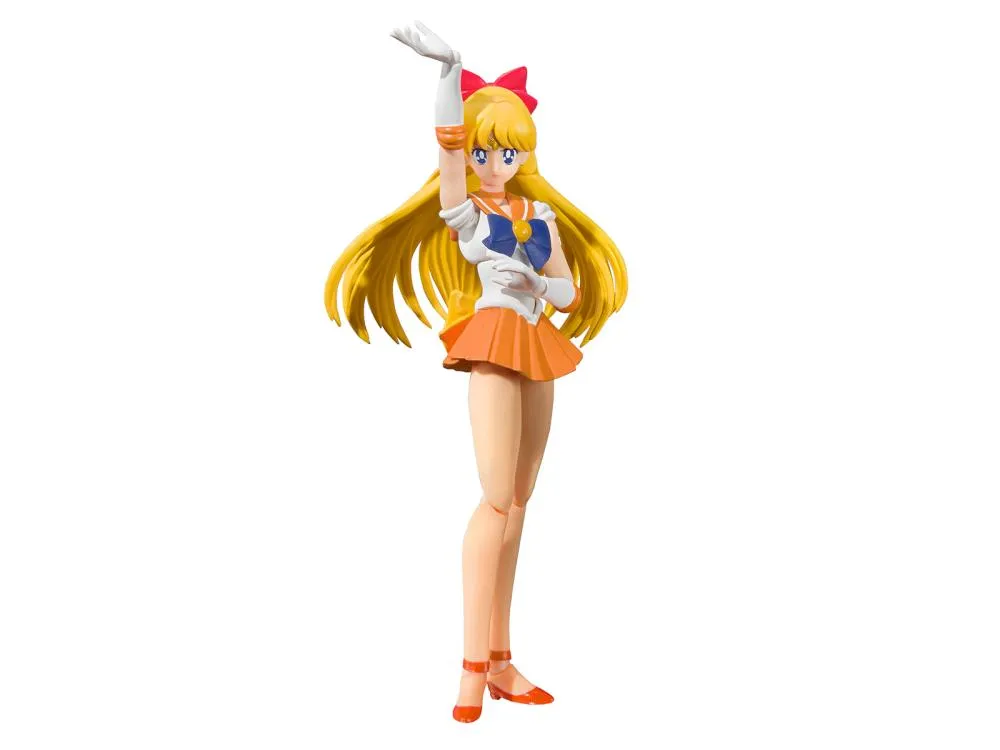S.H. Figuarts Sailor Venus Animation Color Edition Sailor Moon Action Figure Collectible Figure