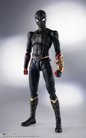 Valentine Gift S.H. Figuarts Spiderman: No Way Home Spider-man Black and Gold Suit (Special Set) Action Figure