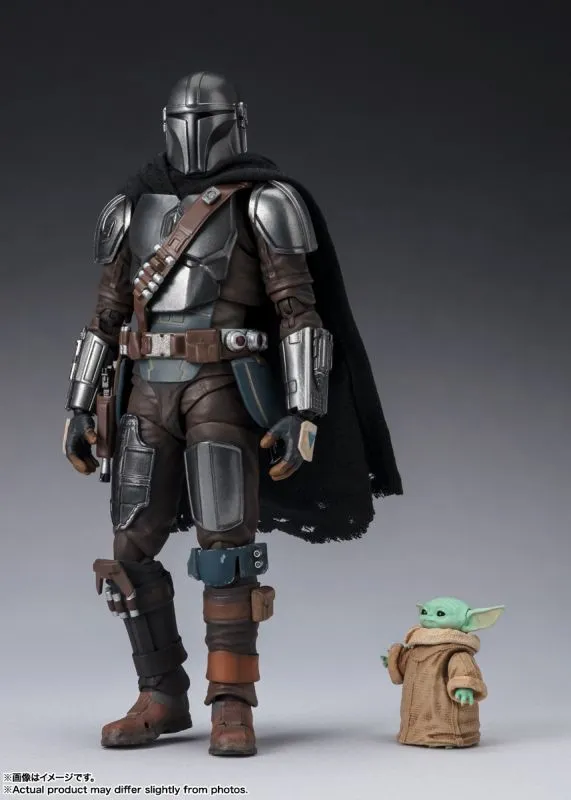 Workstation Decor Fantasy Goods S.H. Figuarts Star Wars The Mandalorian and Grogu Set Action Figure