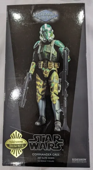 Sideshow Collectible 1/6 Star Wars Militaries of Star Wars Commander Gree 41st Elite Corps Sixth Scale Figure *Open Box* Memory Keepsake