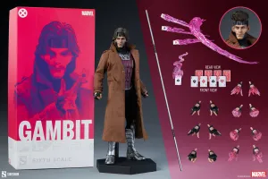 Podcast Studio Egyptian Art Sideshow Collectibles 1/6 Marvel Comics Gambit Deluxe Sixth Scale Figure
