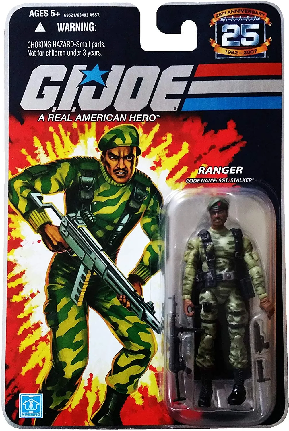 G.I. Joe 25th Anniversary Ranger Code Name Sgt Stalker Action Figure Shareable Content Wildlife Replica