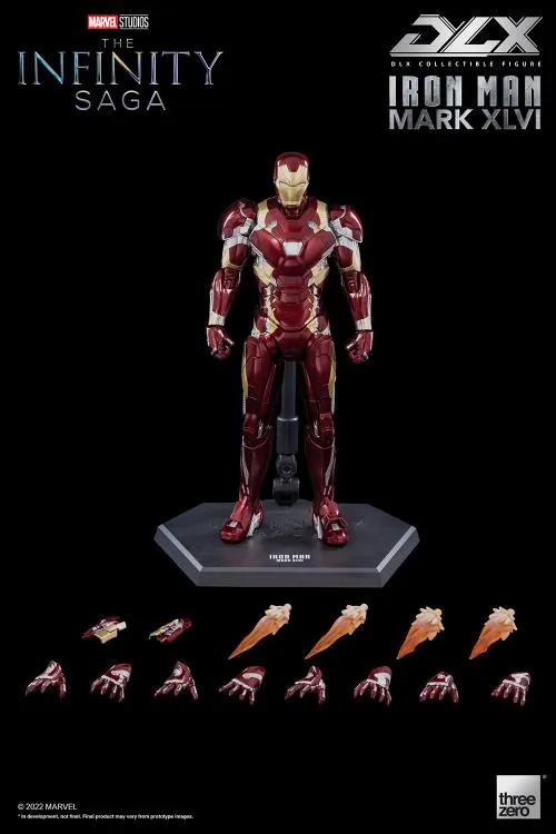 ThreeZero 1/12 Avengers: Civil War Infinity Saga Iron Man Mark XLVI 46 DLX Scale Figure Customer Favorite