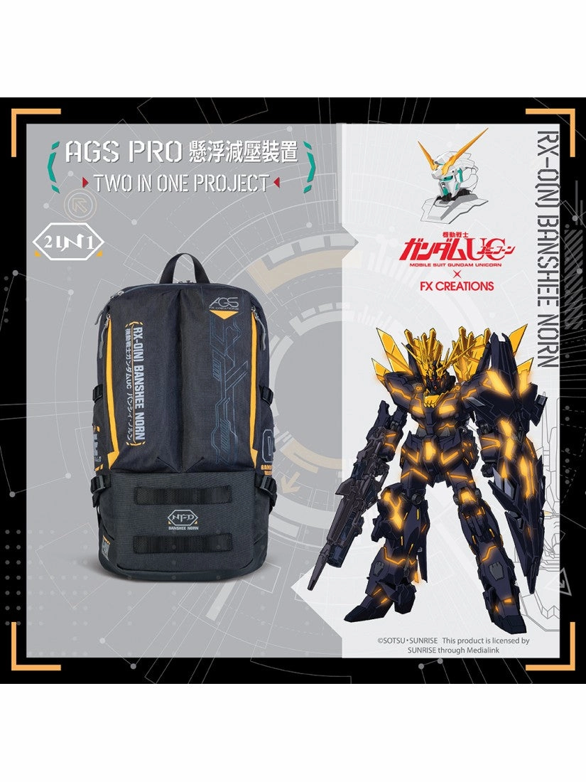 Mountain Animal FX Creations RX-0 Unicorn Gundam Banshee Norn AGS Pro Suspension Backpack GUC76181AGS-01