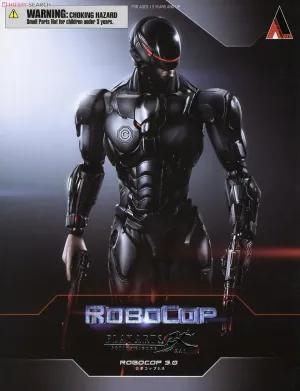 Movie Sculpture Vehicle Replica Square Enix Robocop The Movie Robocop (Black Suit) Play Arts Kai Action Figure
