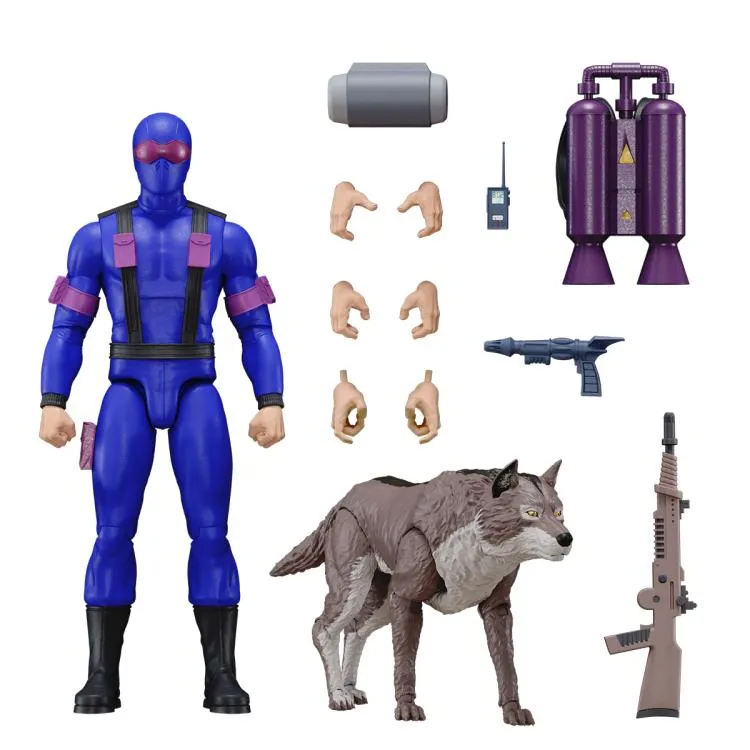 Animation Series Art Figure Super7 G.I. Joe Ultimates Snake Eyes and Timber Action Figure