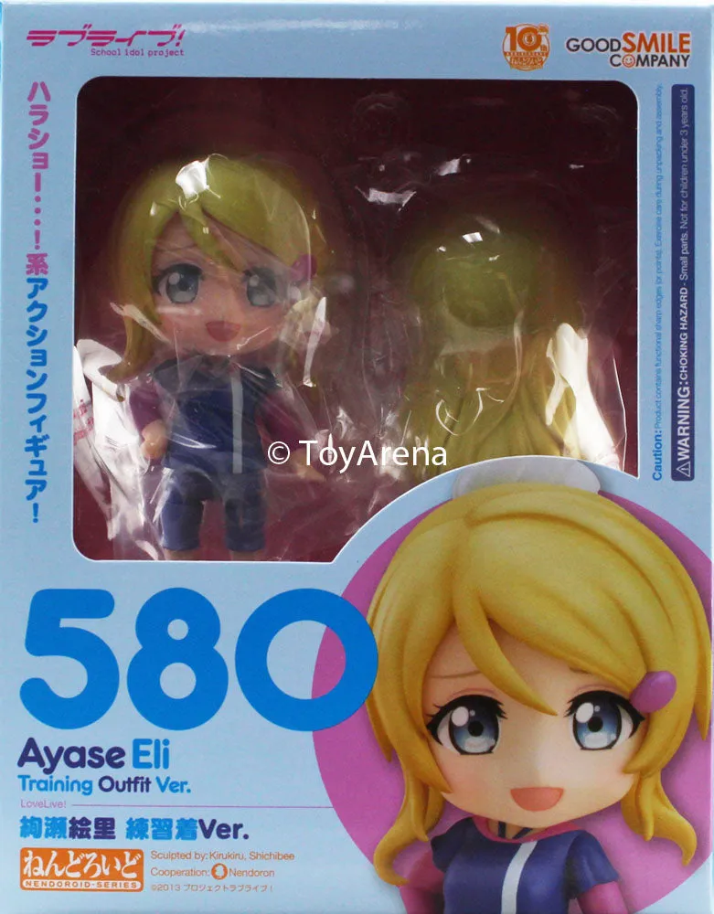Nendoroid #580 Eli Ayase Training Outfit Ver. Love Live! School Idol Project Superhero Product Chibi Display