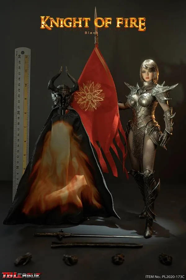 TBLeague Phicen 1/6 Knight of Fire Black Sixth Scale Action Figure PL2020-173C Diverse Representation Designer Merchandise