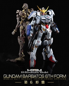 Gundam 1/100 HIRM Hi-Resolution Gundam Barbatos 6th Form Gundam Iron-Blooded Orphans Model Kit TV Series