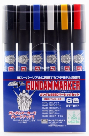 Gundam Marker HG MG RG PG GMS109 Gundam Seed Marker Set Chibi Hero