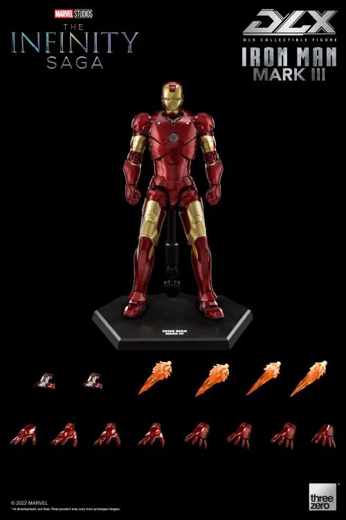 ThreeZero 1/12 Avengers: Infinity Saga Iron Man Mark III 3 DLX Scale Figure Hidden Gem