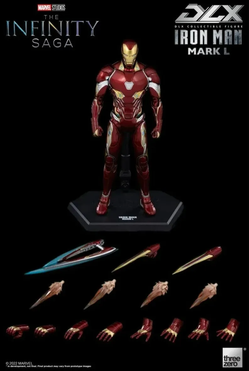 ThreeZero 1/12 Avengers: Infinity Saga Iron Man Mark L 50 DLX Scale Figure Seasonal Rotation Series Collection