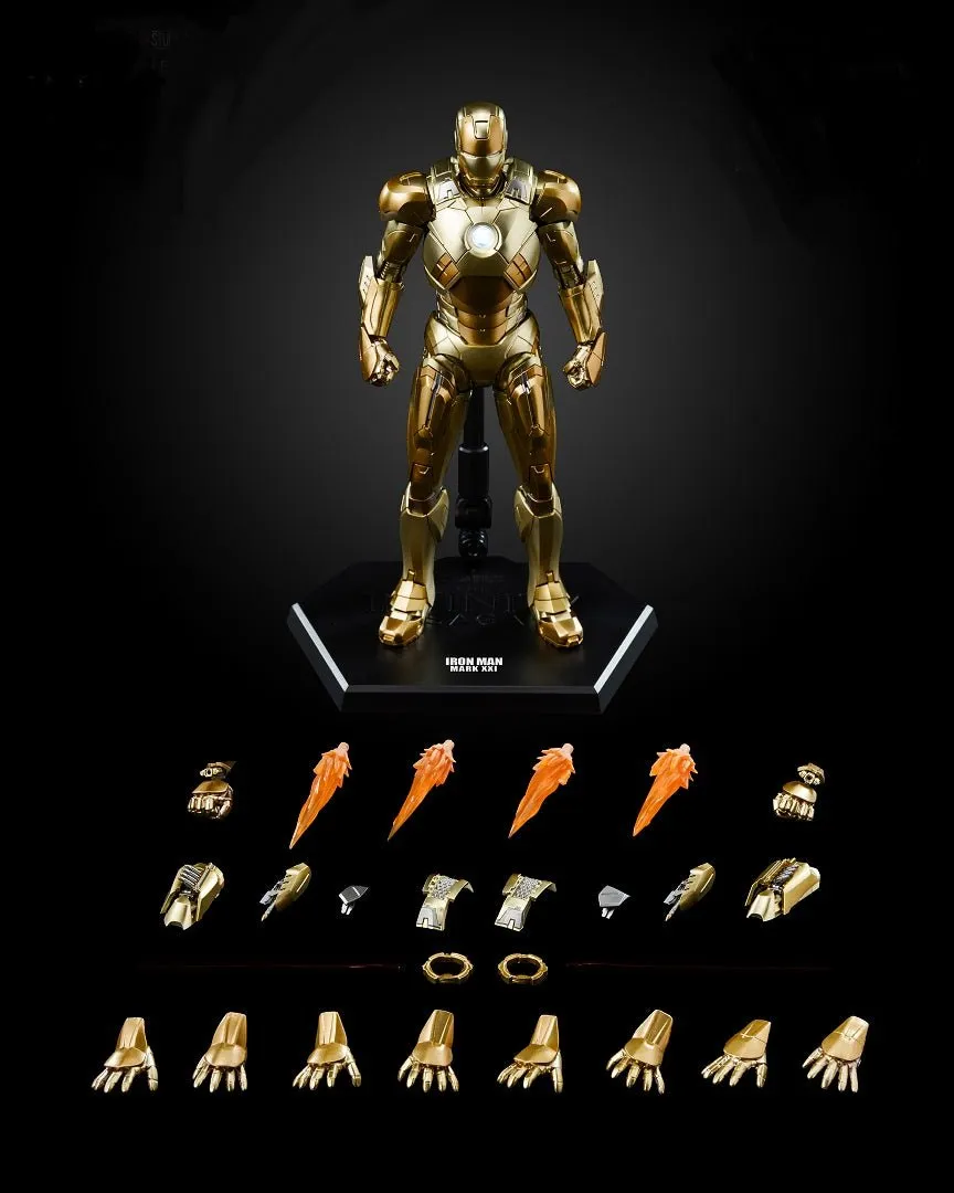 ThreeZero 1/12 Avengers: Infinity Saga Iron Man Mark XXI Midas DLX Scale Figure Staff Pick