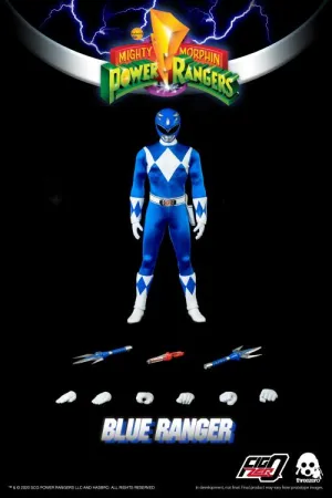 Exhibition Piece hand crafted ThreeZero FigZero 1/6 Mighty Morphin Power Rangers Blue Ranger Sixth Scale Figure