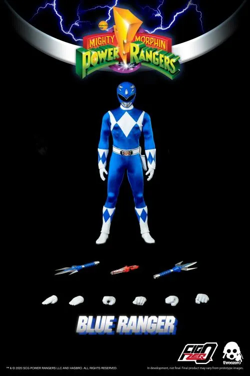 Exhibition Piece hand crafted ThreeZero FigZero 1/6 Mighty Morphin Power Rangers Blue Ranger Sixth Scale Figure