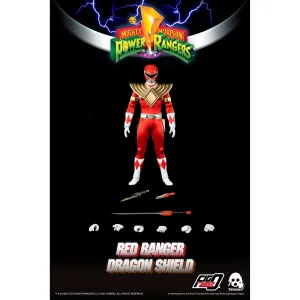 ThreeZero FigZero 1/6 Mighty Morphin Power Rangers Dragon Shield Red Ranger Sixth Scale Figure Kaiju Statue Iconic Character