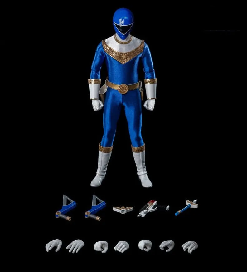 Biodegradable material Customer Favorite ThreeZero FigZero 1/6 Power Rangers Zeo Ranger III Blue Scale Action Figure