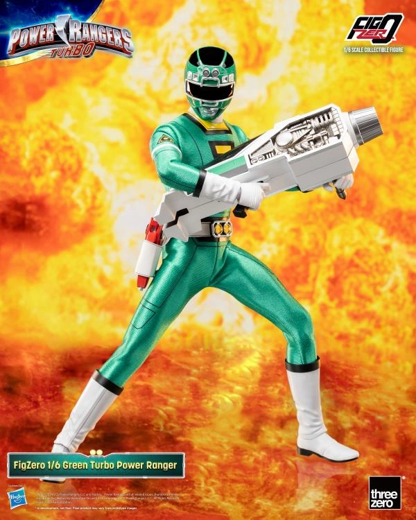 Wetland Environment ThreeZero FigZero 1/6 Power Rangers Turbo Green Turbo Ranger Scale Action Figure
