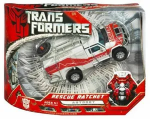 Transformers Automorph Technology Rescue Ratchet Movie Voyager Collectible Figure