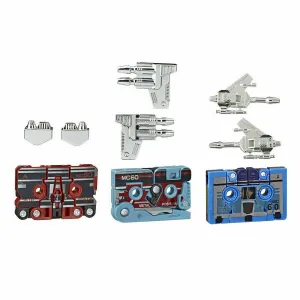 Transformers G1 Reissue Gurafi Noizu and Frenzy Cassette Action Figure Exclusive Designer Art Hero Replica