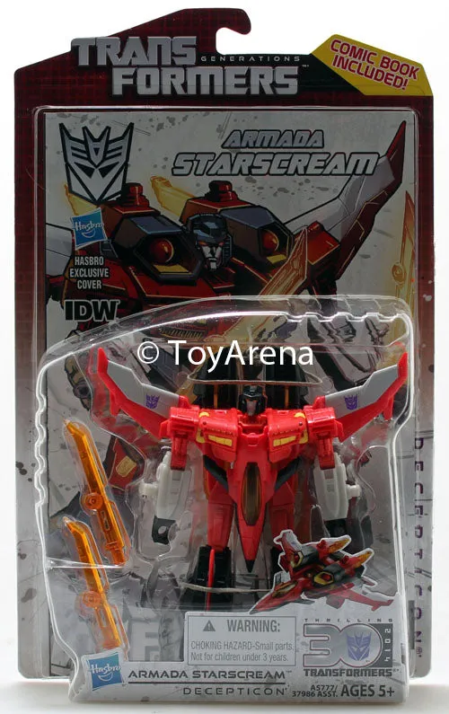 Transformers Generations Deluxe Class Armada Starscream Thrilling 30 IDW Wave 4 Protective Case Fantasy Replica