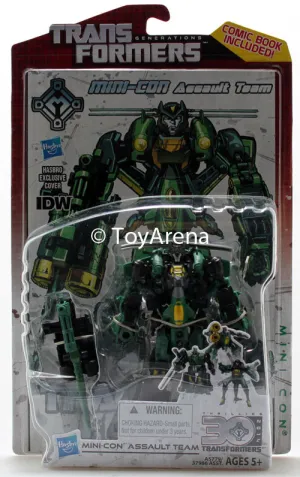 Action Statue Transformers Generations Deluxe Class Mini-Con Assault Team Thrilling 30 IDW Wave 4