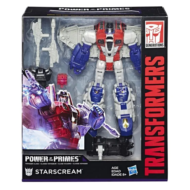 for all ages Transformers Generations Power of the Primes Voyager Class Starscream Figure