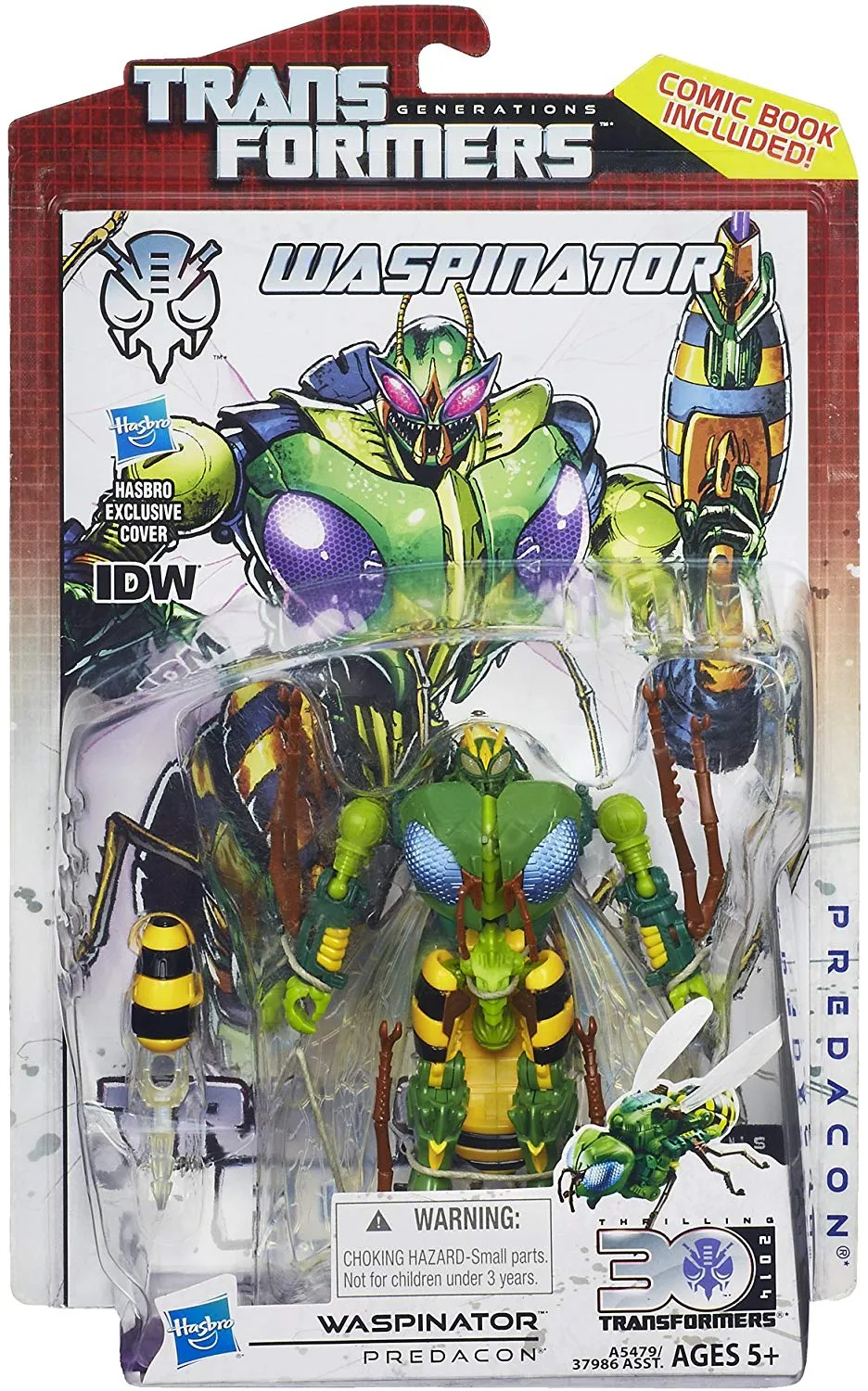 Transformers Generations Thrilling 30 Deluxe Class Waspinator Action Figure Holiday Ornament